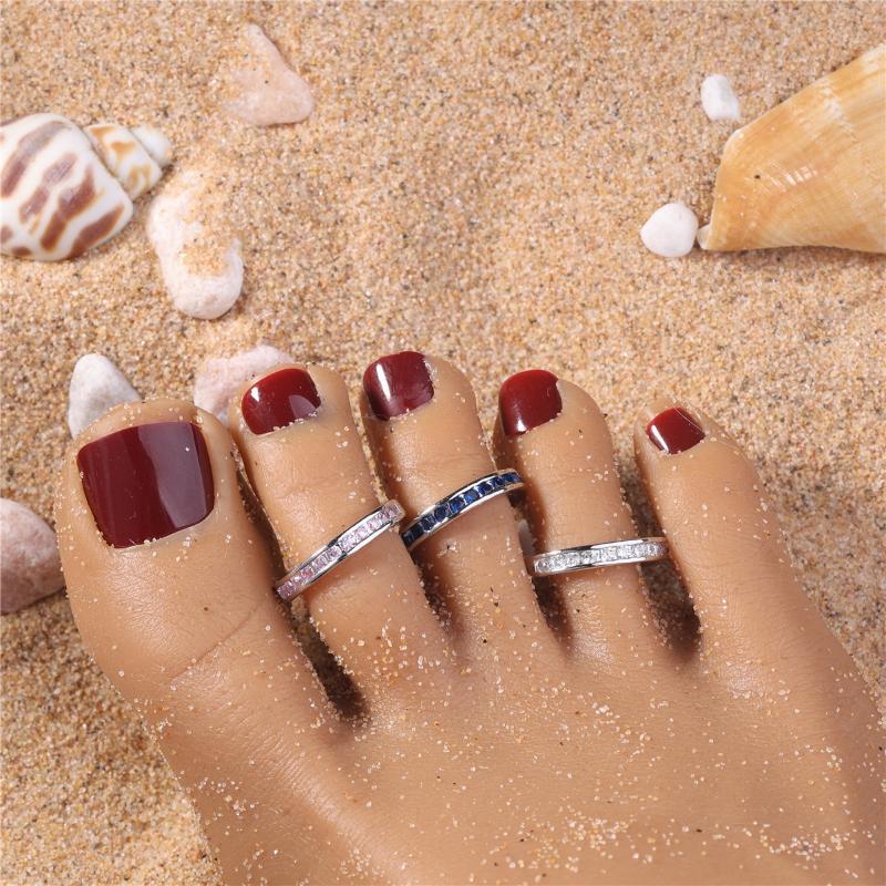 Body Jewelry Rings - แหวนนิ้วเท้าทองแดงปรับขนาดได้สำหรับผู้หญิง ดีไซน์น่ารัก ไม่ระคายเคือง เหมาะสำหรับใส่ไปชายหาดหรือในชีวิตประจำวัน