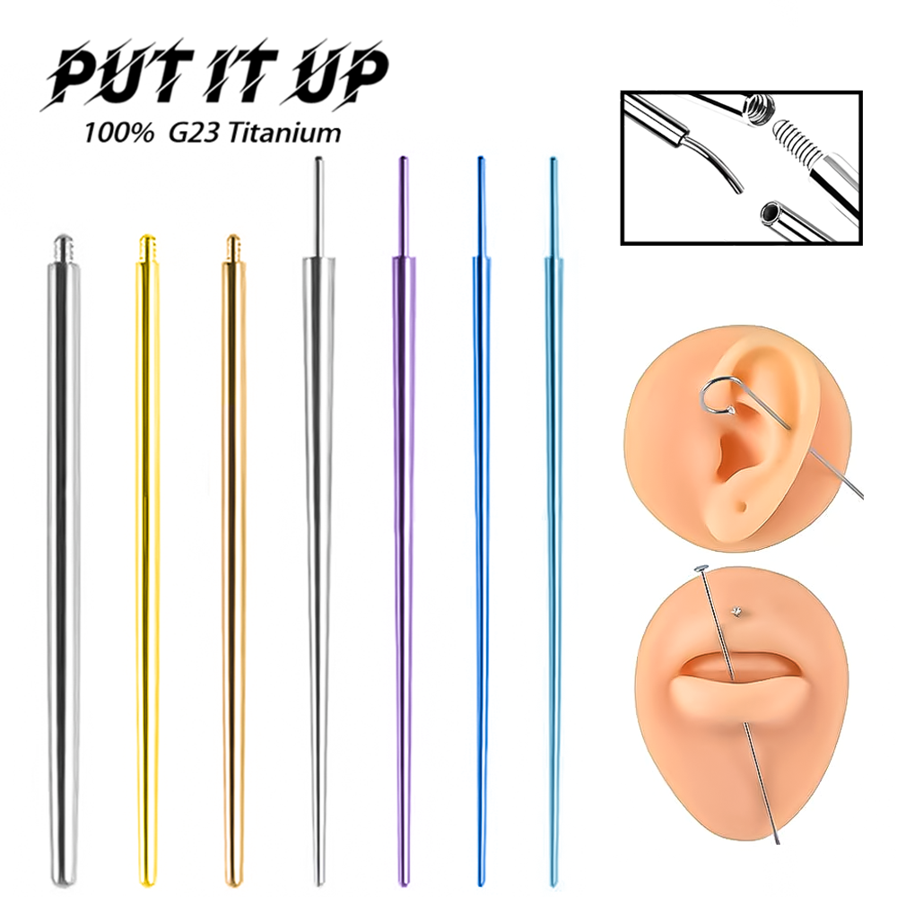 Body Jewelry Implants - ชุดอุปกรณ์เจาะหู PUTITUP 10 ชิ้น ทำจากไทเทเนียมอัลลอยด์ F136