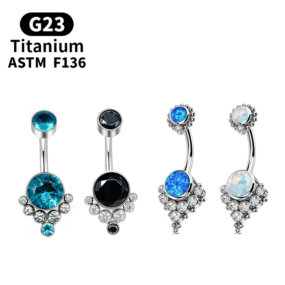 Body Jewelry Implants - G23 ไทเทเนียมเจาะไทเทเนียมเกรด Implante Zirconia เจาะ Navel