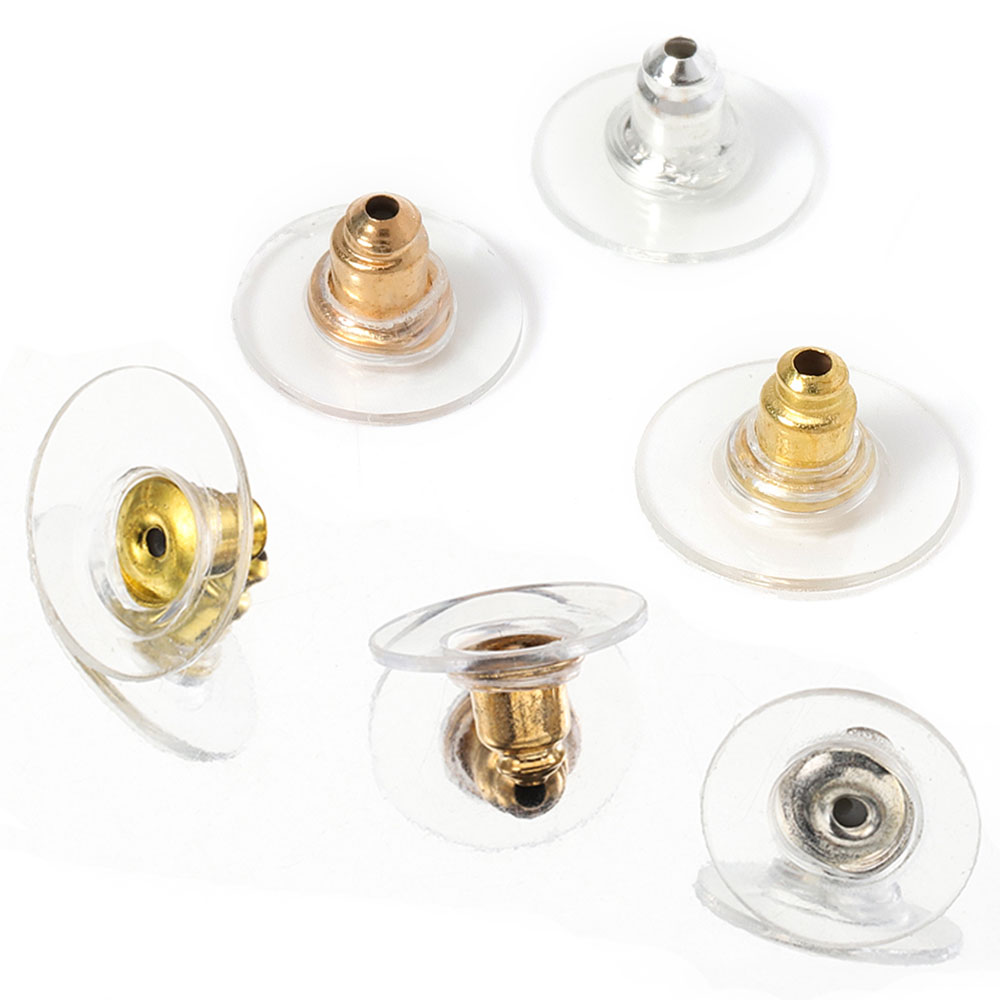 Body Jewelry Top - 100 ชิ้น 6 มิลลิเมตรซิลิคอนต่างหู Stoppers Ear