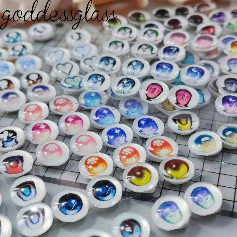 ดวงตาตุ๊กตาการ์ตูนแก้ว ลายหัวใ - Body Jewelry Top บทวิจารณ์และราคา