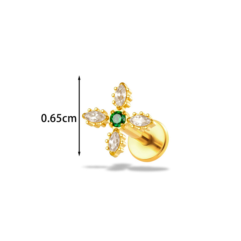 ต่างหูไทเทเนียม G23 ขนาด 16G ร - Body Jewelry Implants บทวิจารณ์และราคา