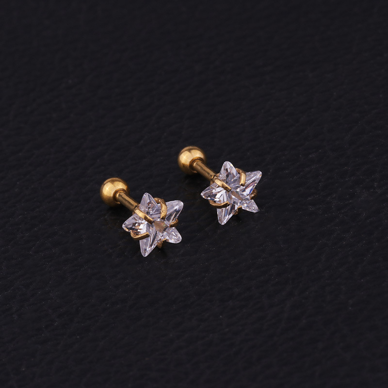 Helix Piercing Star ต่างหูผู้ห - Body Jewelry Trend บทวิจารณ์และราคา
