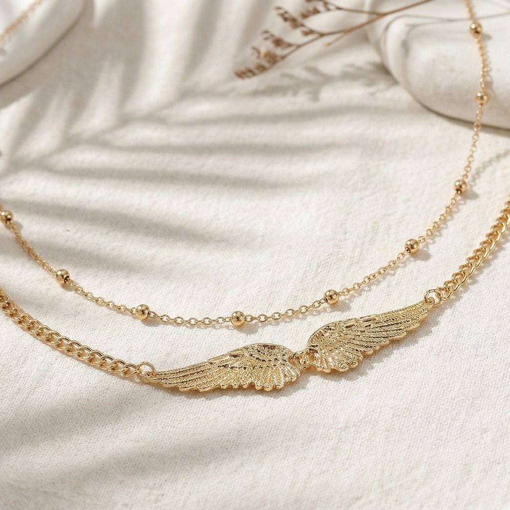 สร้อยคอรูปปีกสองชั้น ดีไซน์หรู - Body Jewelry Waist Chains บทวิจารณ์และราคา