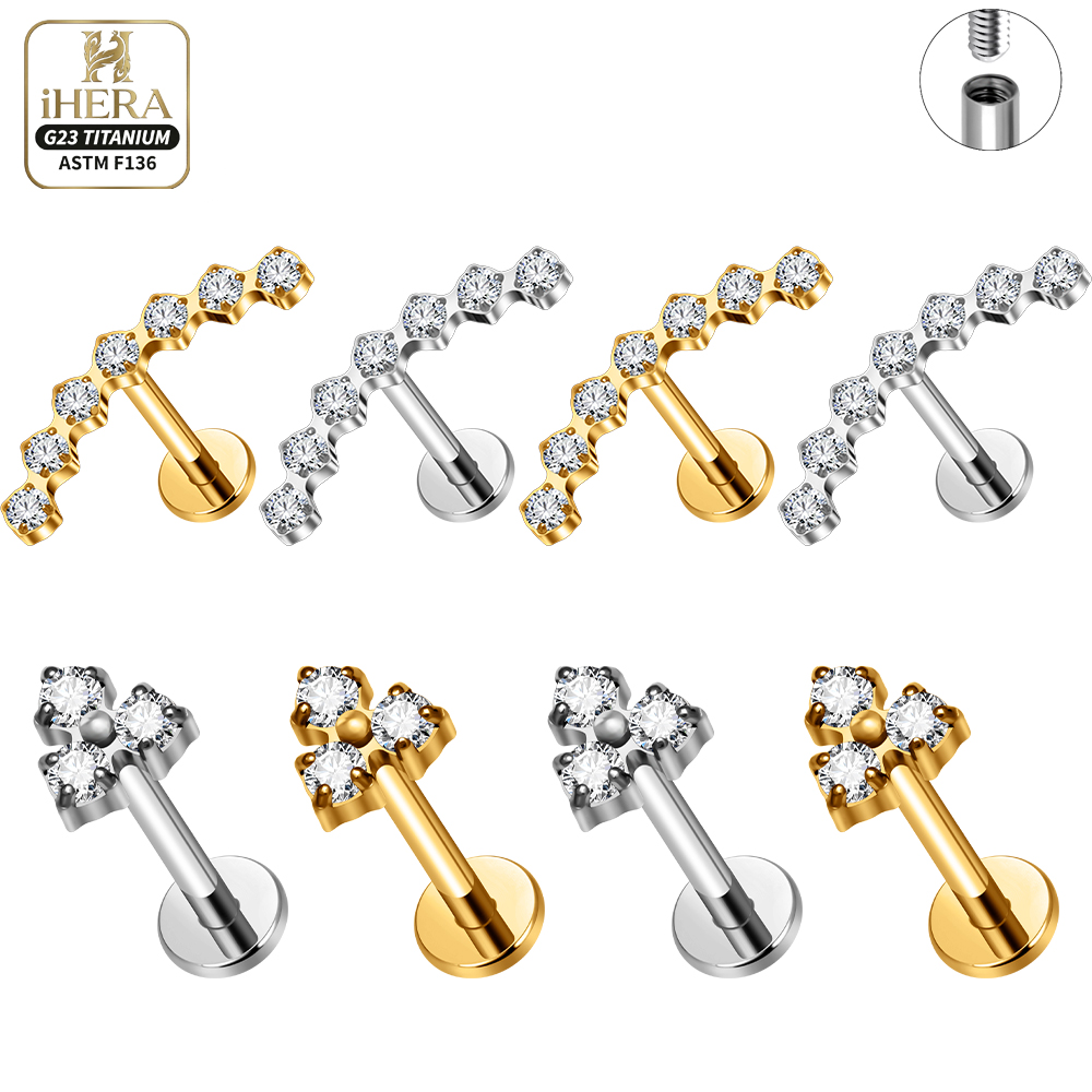 ต่างหูไทเทเนียม ASTM F136 แบบโ - Cluster Stud Ear บทวิจารณ์และราคา