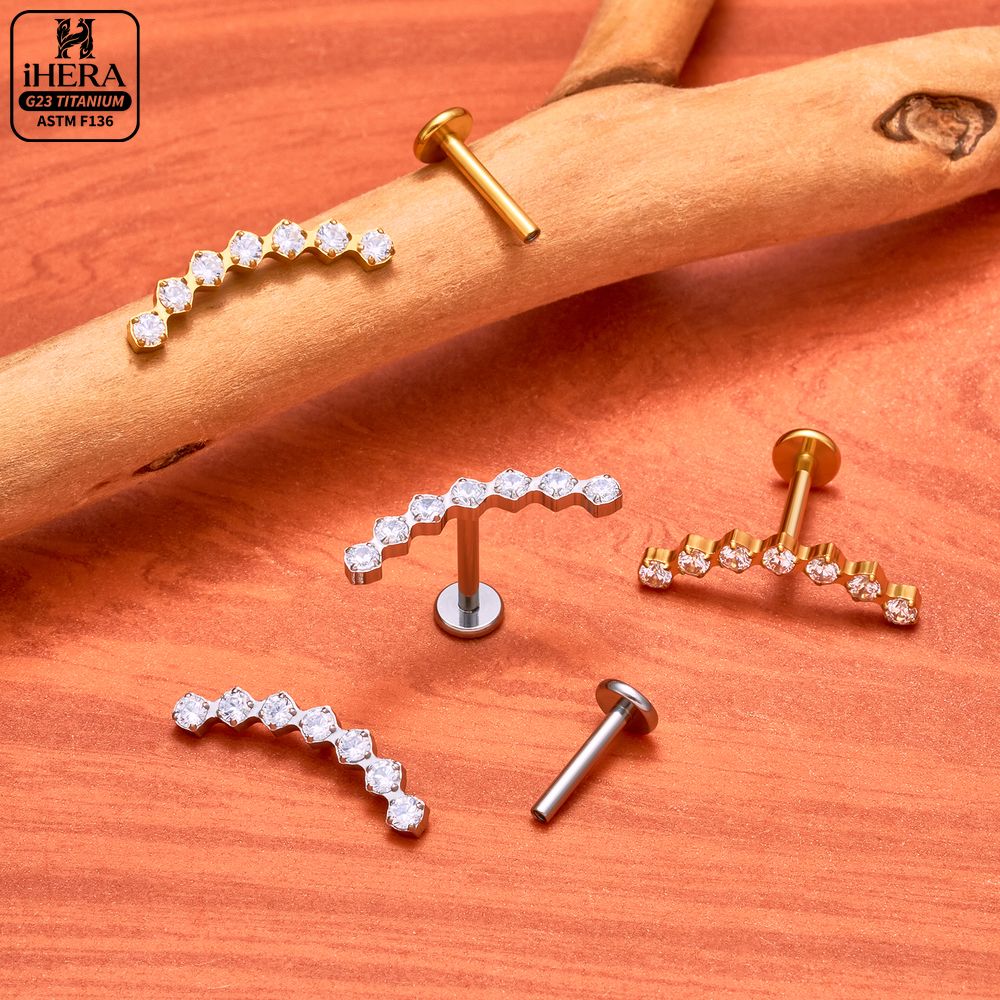 ต่างหูไทเทเนียม ASTM F136 แบบโ - Cluster Stud Ear บทวิจารณ์และราคา