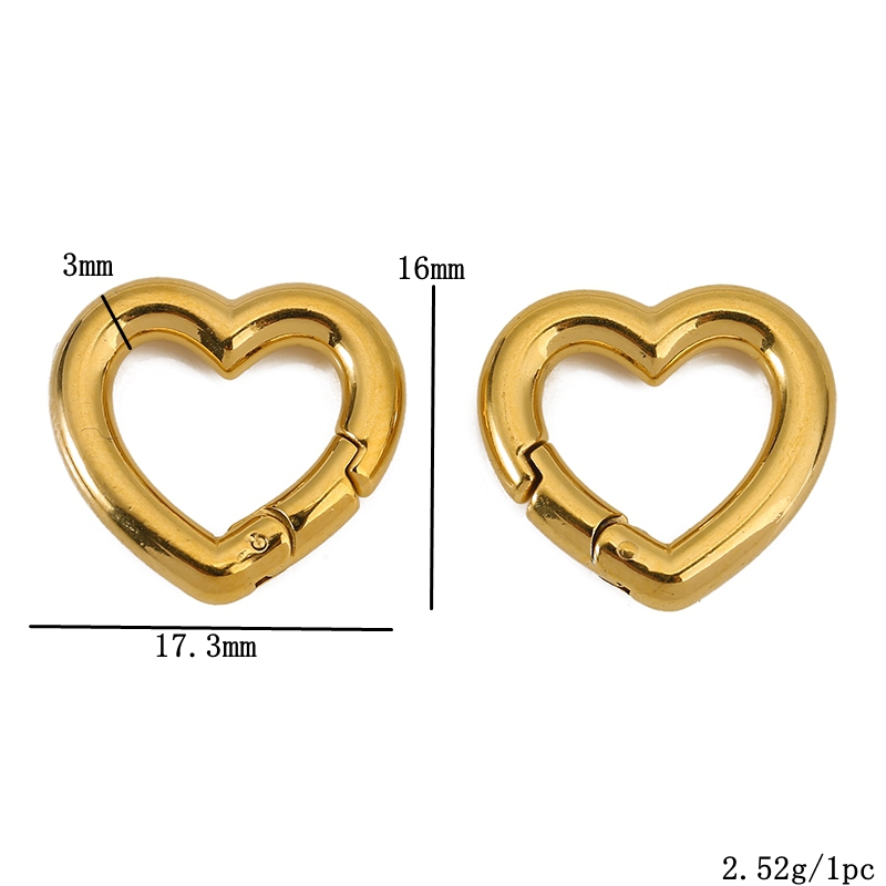 ตัวล็อกสแตนเลส 2 ชิ้น รูปหัวใจ - Daith Heart Ring บทวิจารณ์และราคา