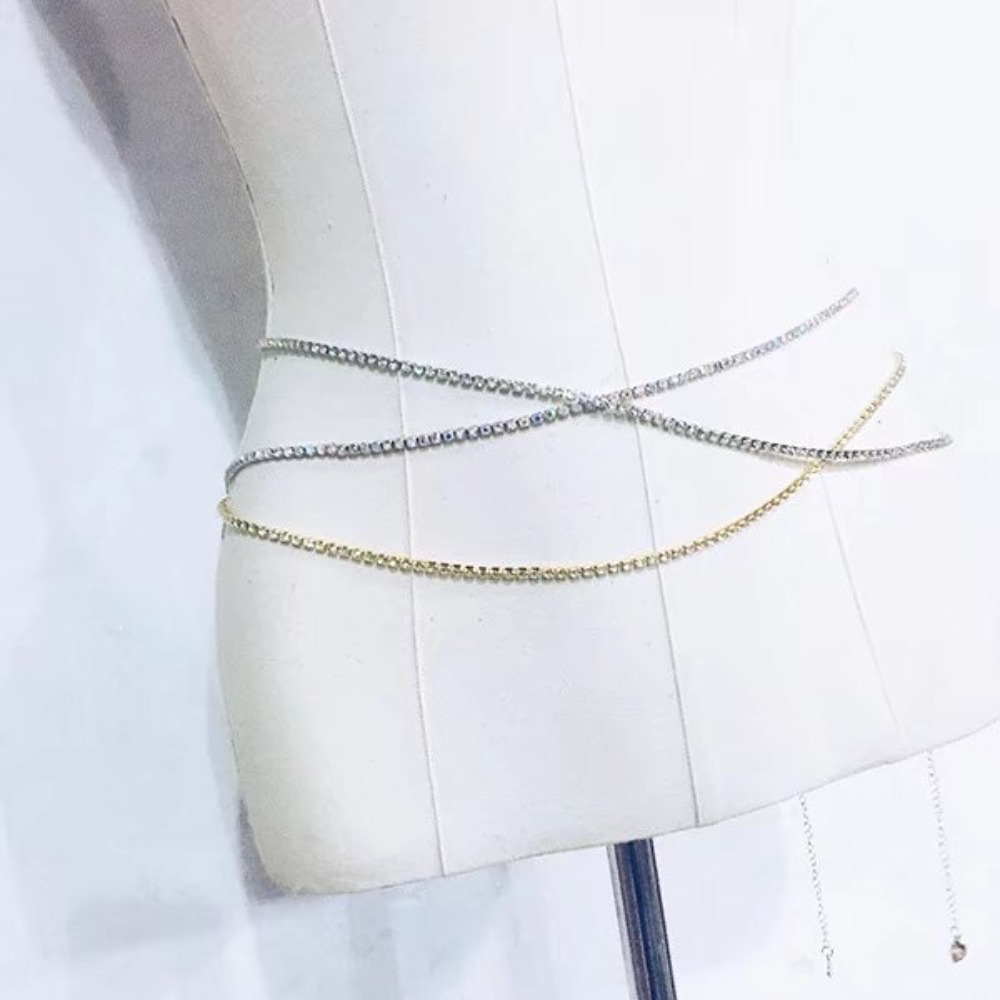 เซ็กซี่แฟชั่นเงาเจาะน้ํา Claw  - Body Jewelry Waist Chains บทวิจารณ์และราคา