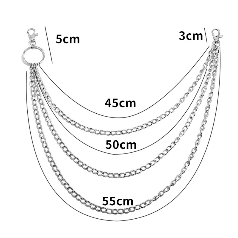เข็มขัดโลหะแบบโซ่สไตล์พังก์ พร - Body Jewelry Waist Chains บทวิจารณ์และราคา