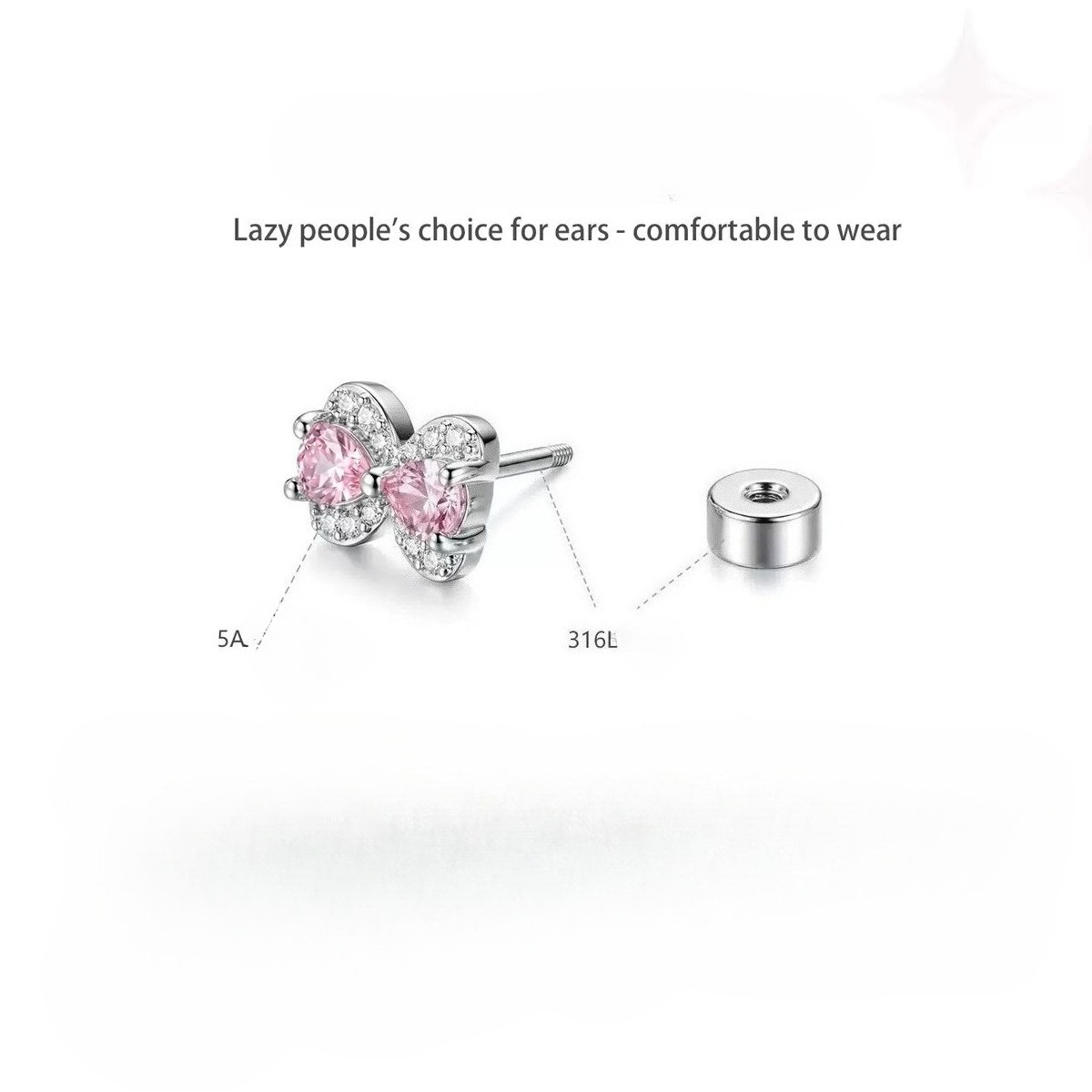 ต่างหูแบบเกลียวทรงเมทีออร์ ประ - Cluster Stud Ear บทวิจารณ์และราคา