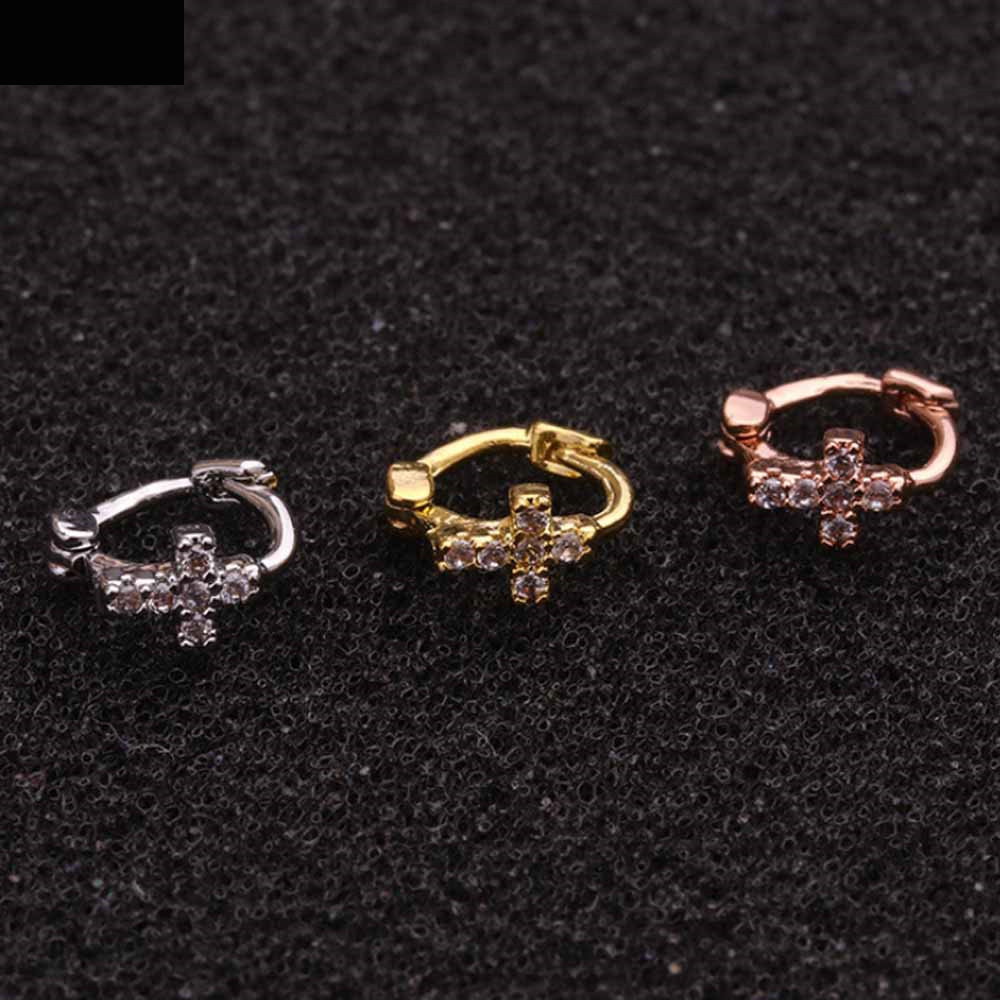 ต่างหูสแตนเลสประดับเพชรซิร์คอน - Body Jewelry Trend บทวิจารณ์และราคา