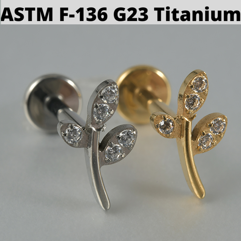 1PC Zircon & โอปอล G23 ไทเทเนี - Cluster Stud Ear บทวิจารณ์และราคา