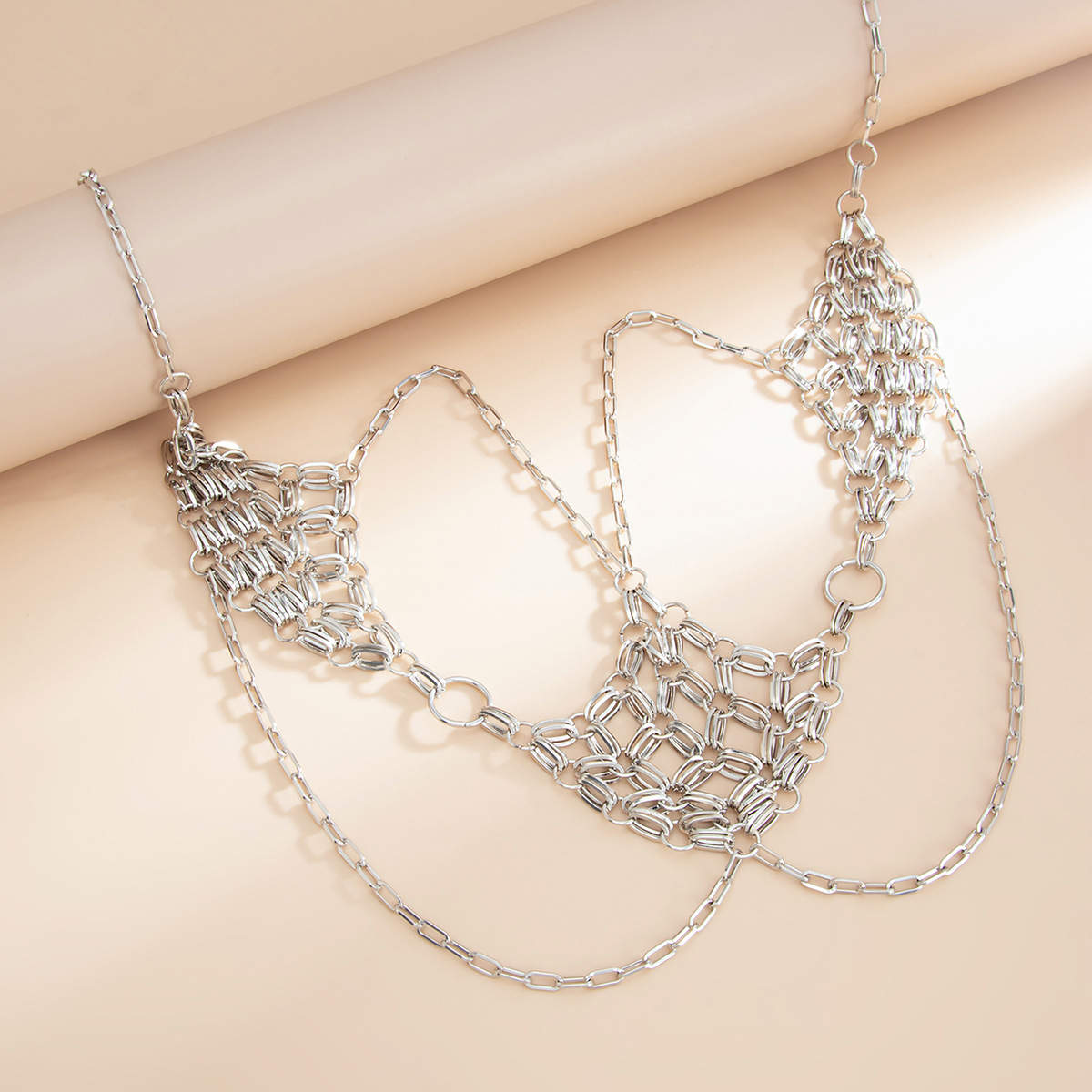 โซ่คล้องตัวแบบตาข่ายโลหะ ประดั - Body Jewelry Unique บทวิจารณ์และราคา