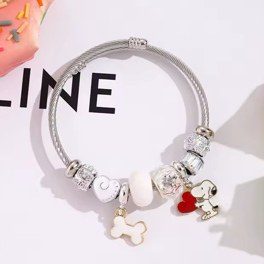 สร้อยข้อมือลูกปัดรูปหัวใจลายกา - Body Jewelry Unique บทวิจารณ์และราคา