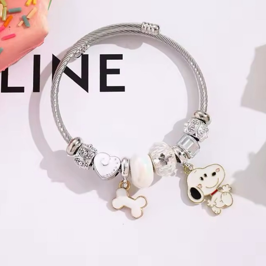 สร้อยข้อมือลูกปัดรูปหัวใจลายกา - Body Jewelry Unique บทวิจารณ์และราคา