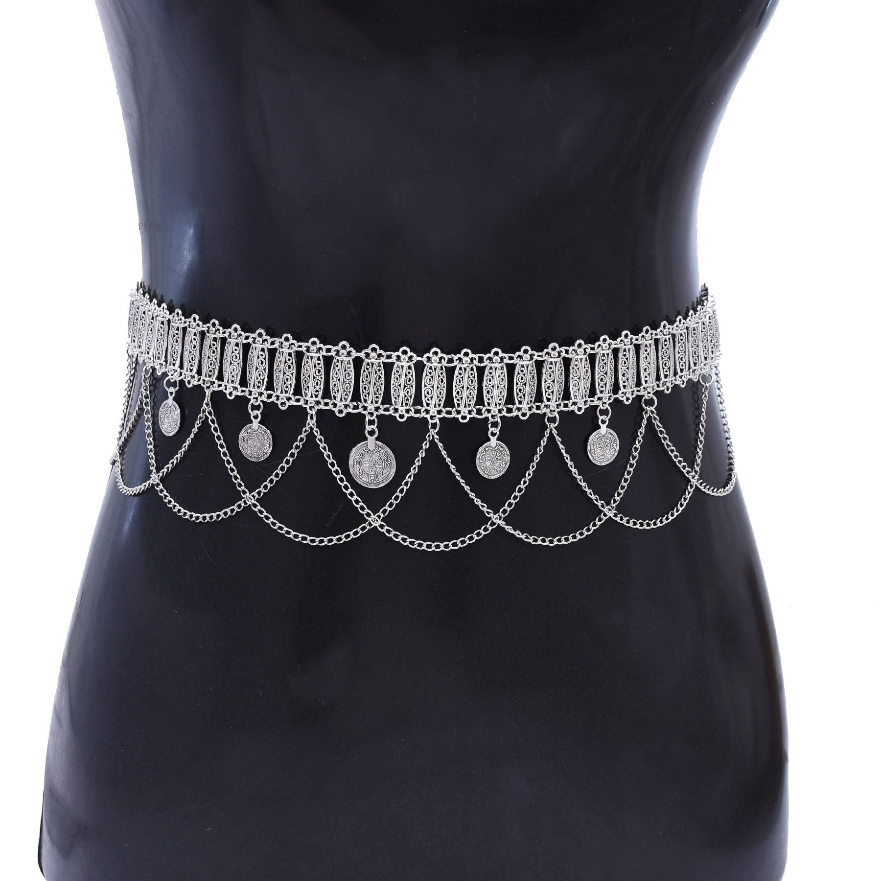 สร้อยคาดเอวผู้หญิงดีไซน์เรโทรเ - Body Jewelry Waist Chains บทวิจารณ์และราคา