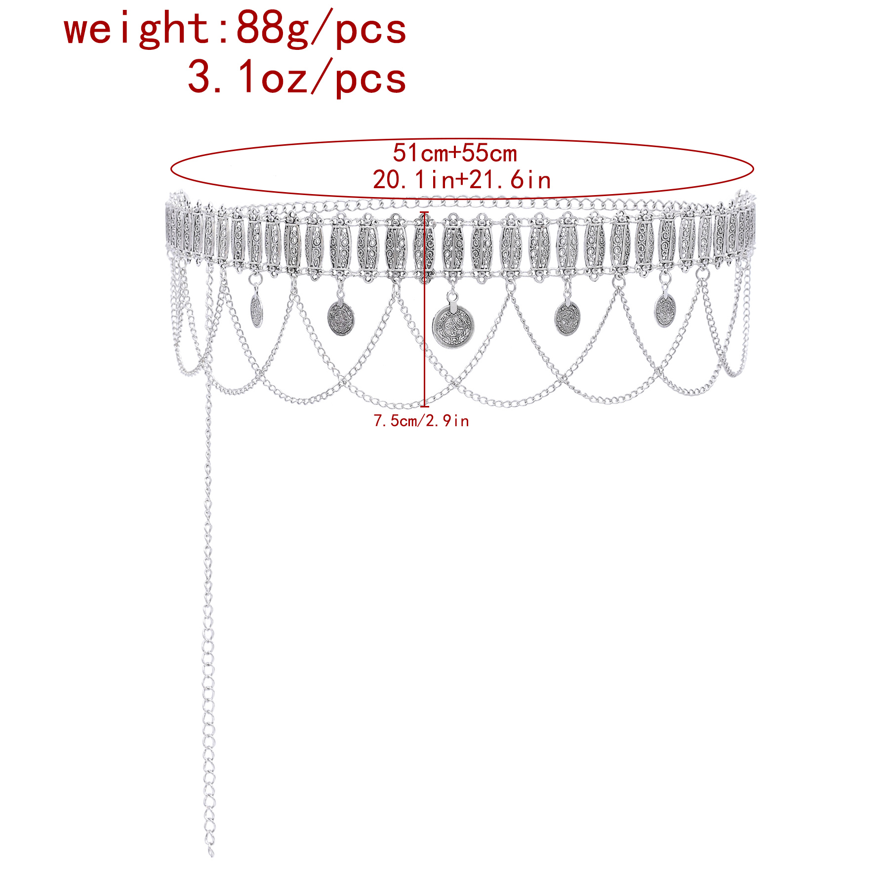 สร้อยคาดเอวผู้หญิงดีไซน์เรโทรเ - Body Jewelry Waist Chains บทวิจารณ์และราคา