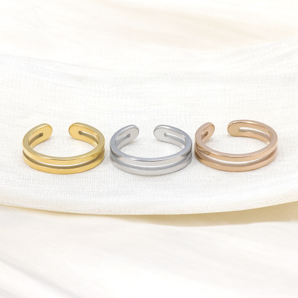 แหวนนิ้วเท้าแบบปรับได้สองชั้น  - Body Jewelry Rings บทวิจารณ์และราคา