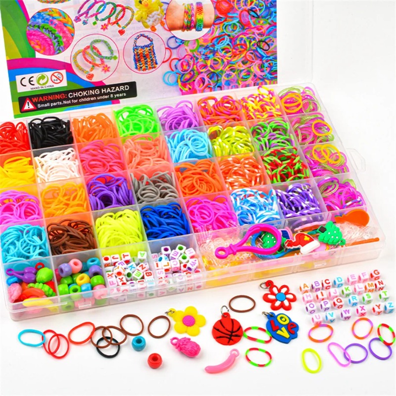 4300 ชิ้น+ ชุดยางรัดหลากสี 32  - Body Jewelry Unique บทวิจารณ์และราคา