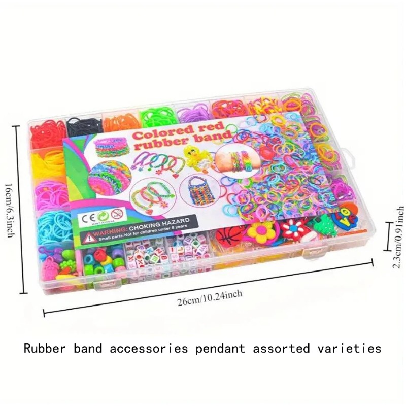 4300 ชิ้น+ ชุดยางรัดหลากสี 32  - Body Jewelry Unique บทวิจารณ์และราคา