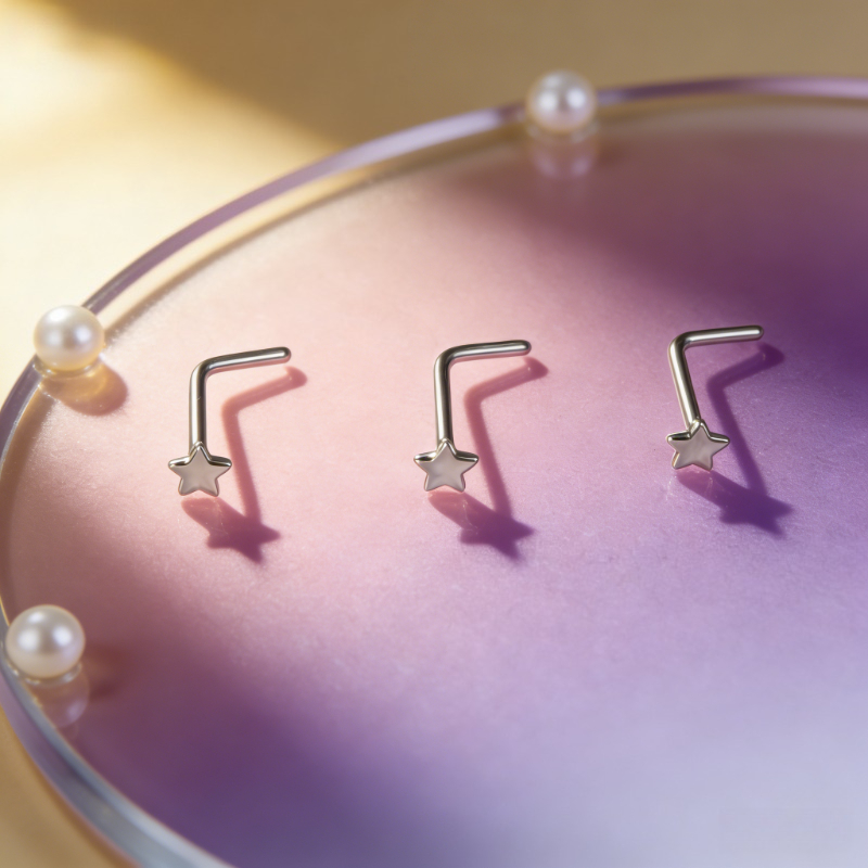 ต่างหูจมูกสแตนเลสทรงดาว 0.8 มม - Body Jewelry Unique บทวิจารณ์และราคา