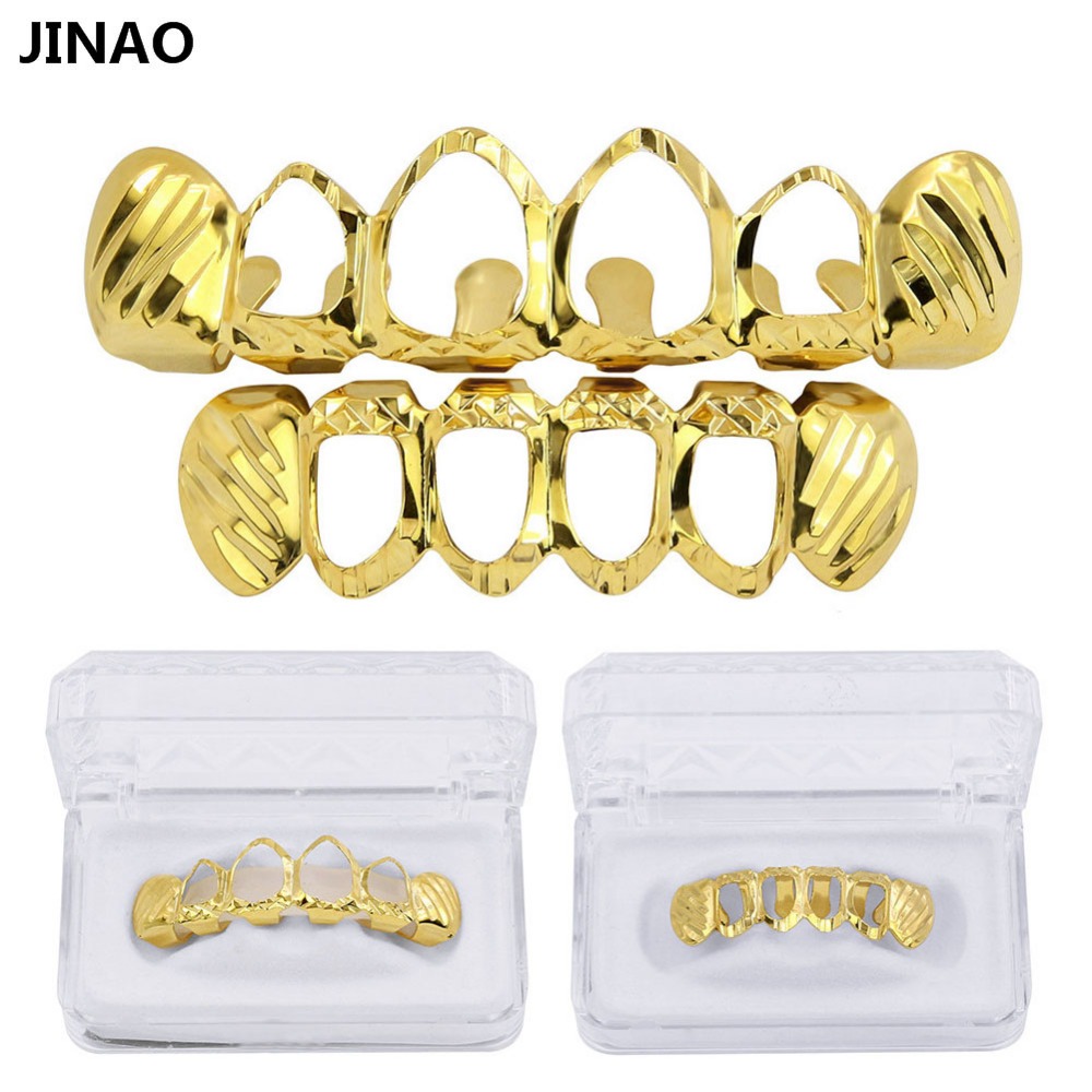 จิงโจ้ใหม่Fit D-ตัดGrillzชุดสี - Body Jewelry Gold Plated บทวิจารณ์และราคา