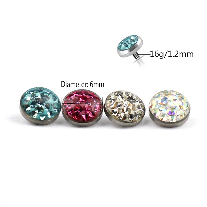 1PC Dermal Anchor TOP Piercing - Body Jewelry Implants บทวิจารณ์และราคา