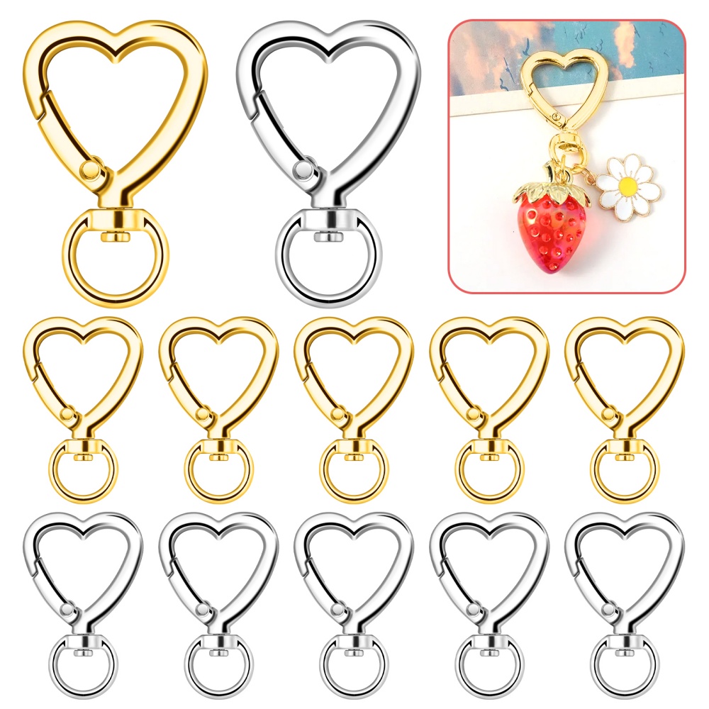 ตะขอเกี่ยวรูปหัวใจโลหะ 10 ชิ้น - Daith Heart Ring บทวิจารณ์และราคา