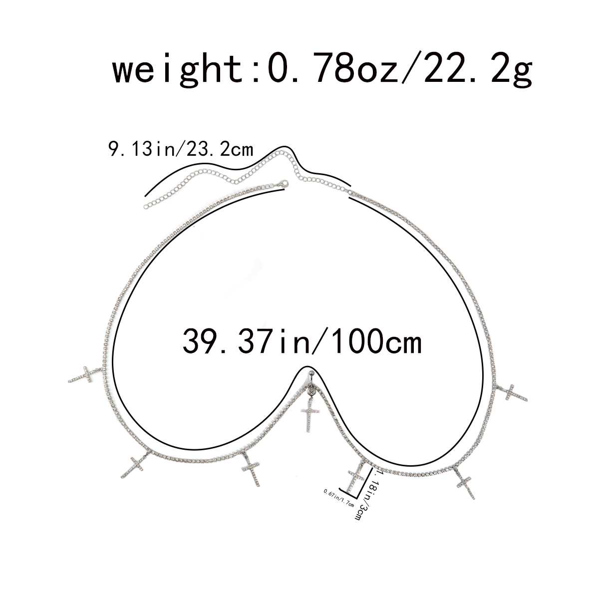 สร้อยคาดเอวประดับคริสตัลรูปหัว - Body Jewelry Rings บทวิจารณ์และราคา