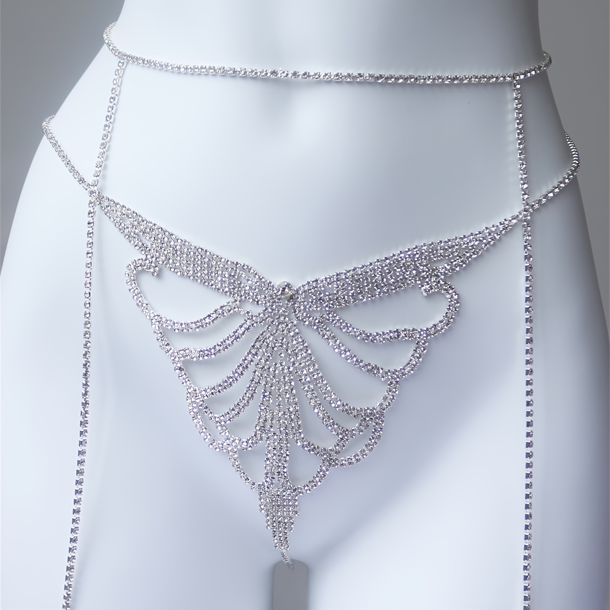 สร้อยคอประดับพลอยเทียมแบบหลายช - Body Jewelry Waist Chains บทวิจารณ์และราคา