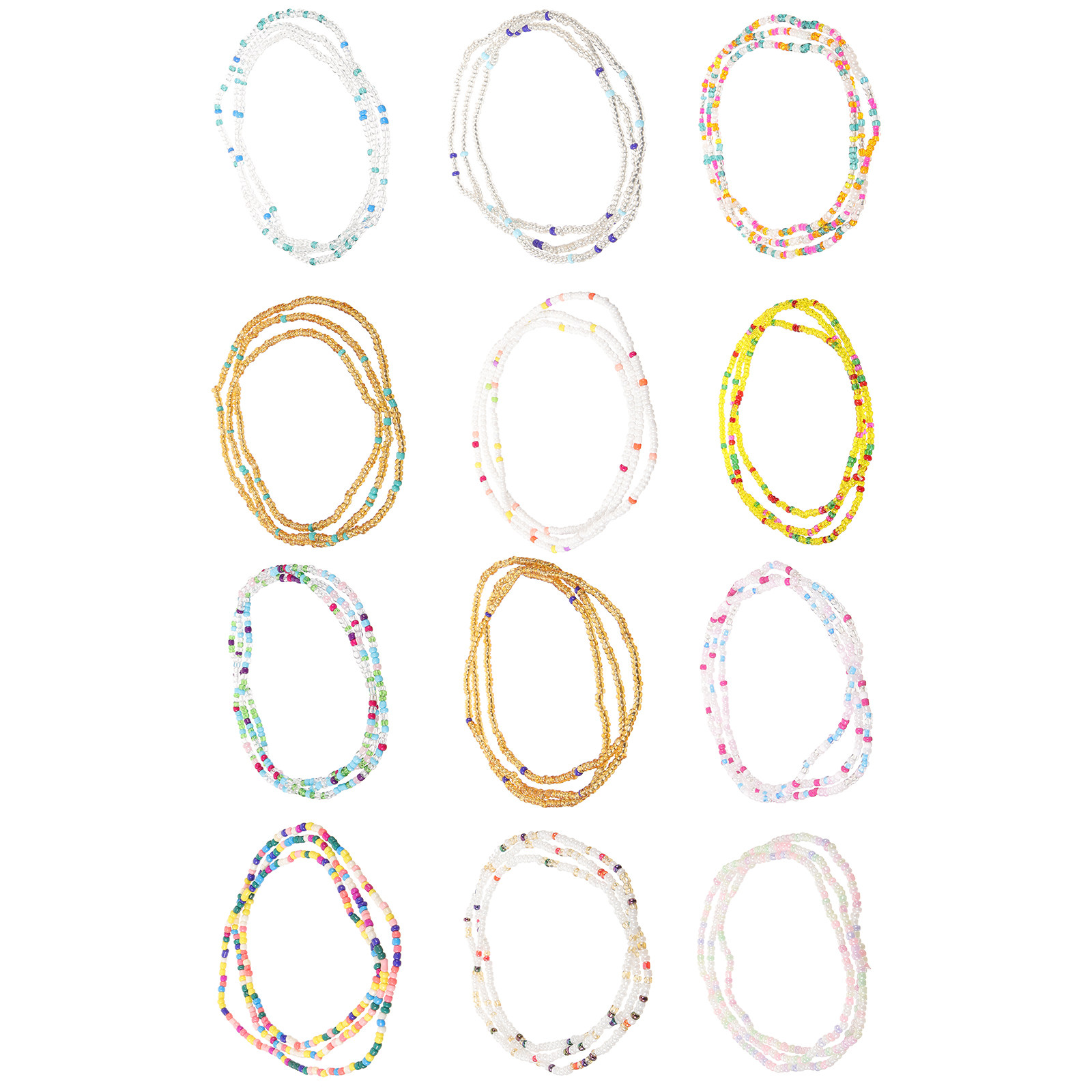 12 ชิ้น สร้อยเอวสไตล์โบโฮชายหา - Body Jewelry Plus บทวิจารณ์และราคา