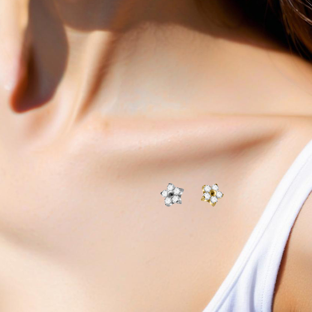 ต่างหูเจาะผิวหนังแบบไมโครเดอร์ - Body Jewelry Implants บทวิจารณ์และราคา