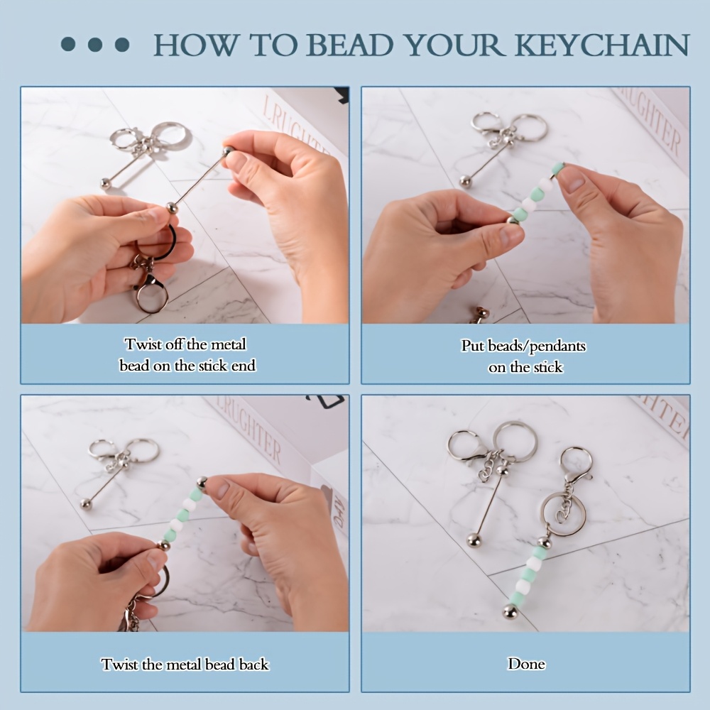 ชุดทำพวงกุญแจลูกปัดเปล่า DIY 1 - Body Jewelry Unique บทวิจารณ์และราคา