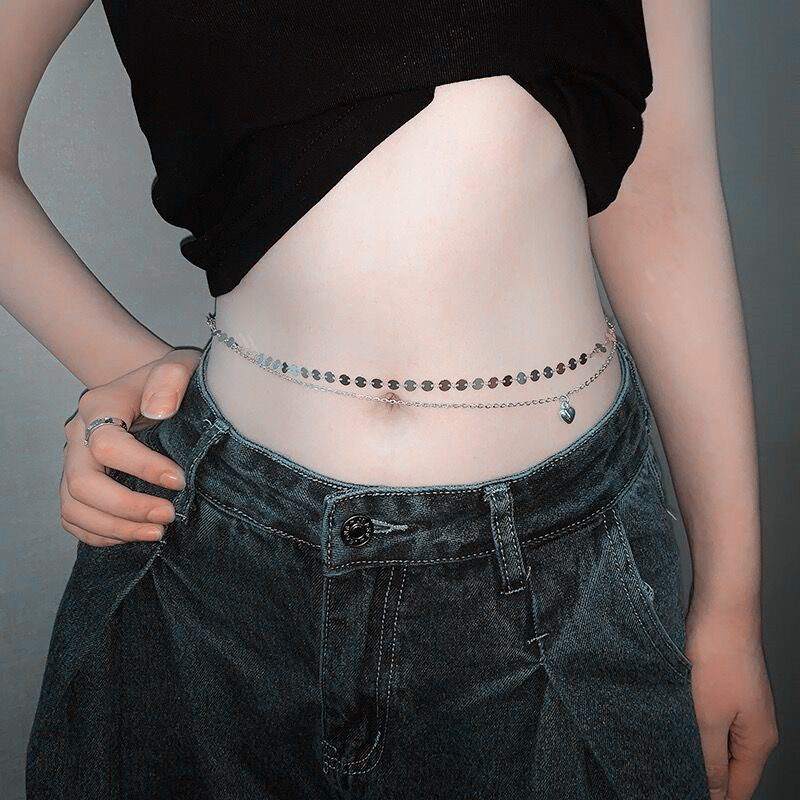 สร้อยลูกปัดสองชั้นแบบแฟชั่นแบบ - Body Jewelry Waist Chains บทวิจารณ์และราคา