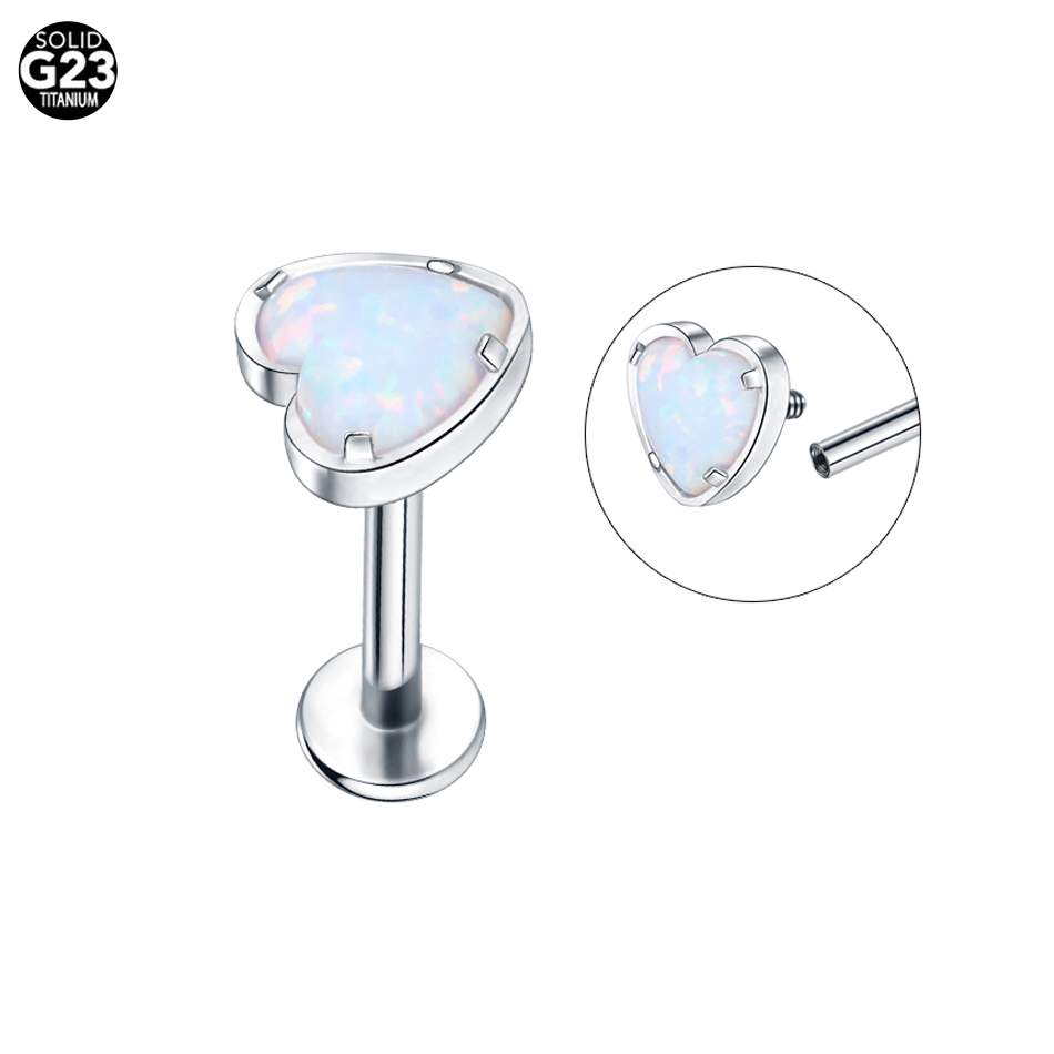 1PC G23 Titanium 16G CZ Gem La - Cluster Stud Ear บทวิจารณ์และราคา