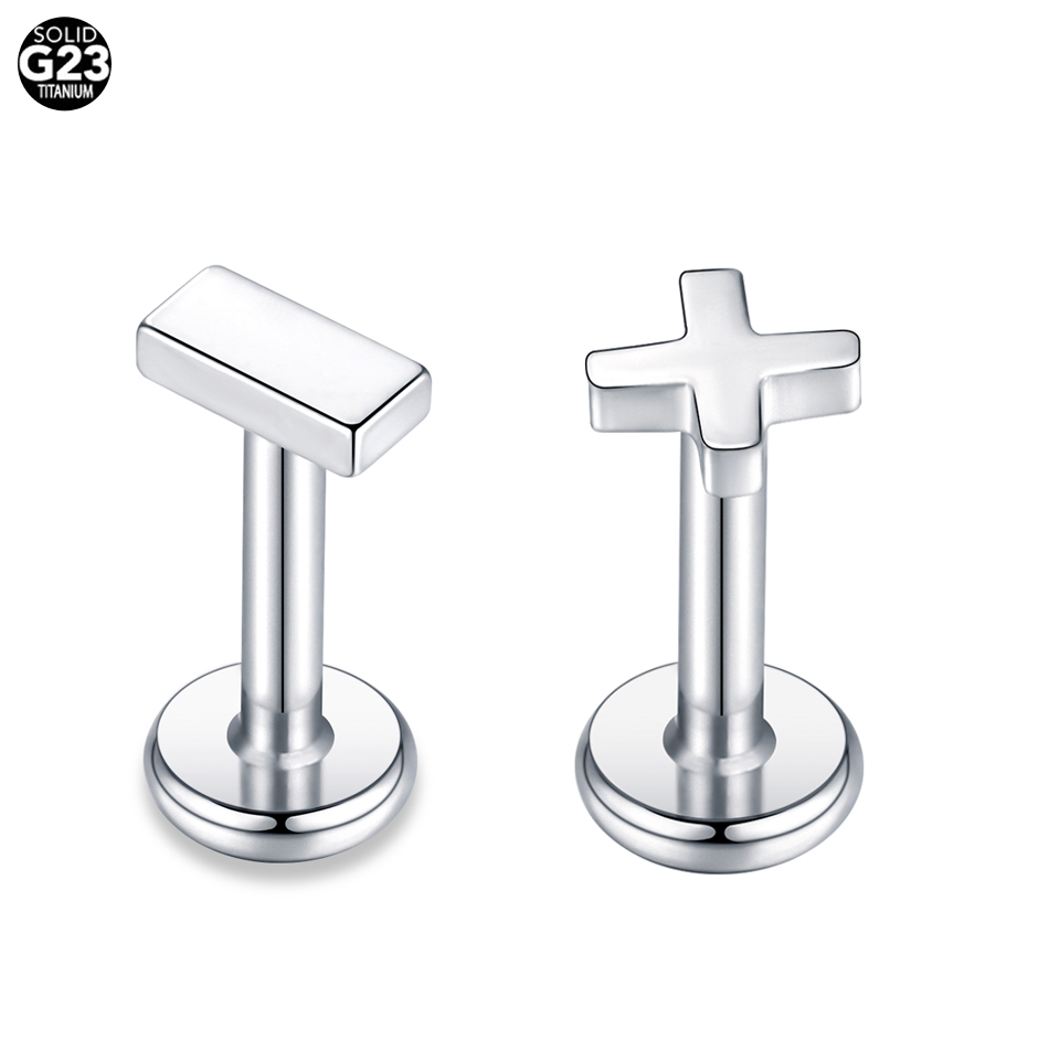 1PC G23 Titanium 16G CZ Gem La - Cluster Stud Ear บทวิจารณ์และราคา